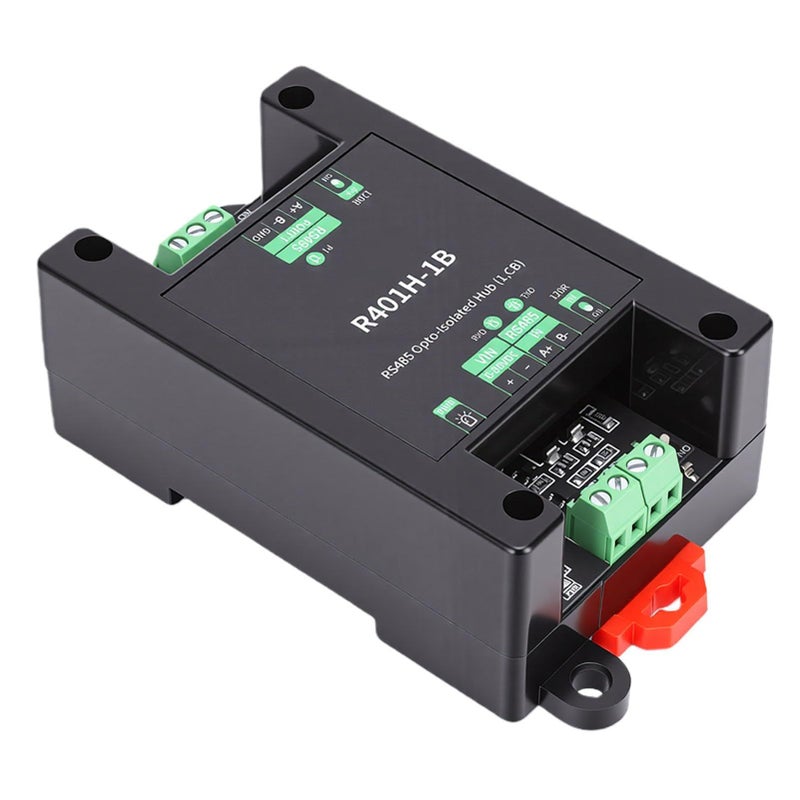 محور RS485 معزول بـ 32 عقدة، عزل بصري 485، توسيع الشبكة الصناعية، مرحل تمديد، سكة حديدية، مقاومة طرفية 120R قابلة للاختيار - Image 5