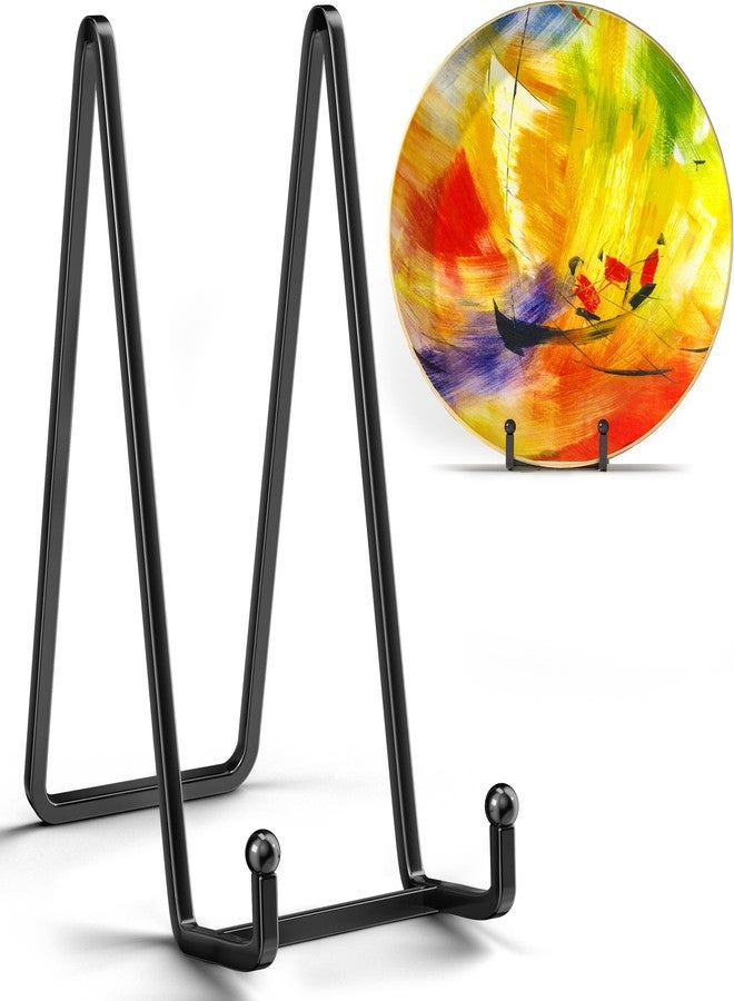 IPAME 12 Inch Large Plate Stands for Display - Metal Picture Frame Easel Stands for Plates, Books, Platters, Plaques, Decor (2 Pack) - Image 1