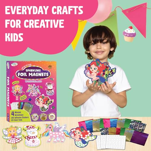 SparkLPlay DIY Art & Craft, Mess-Free (Pack of 6) | Coloring Kit | Birthday Return Gifts for Kids | Per Kit - 6 Magnetic Cutouts & 12 Color Pens. (Wonderland) - Image 5