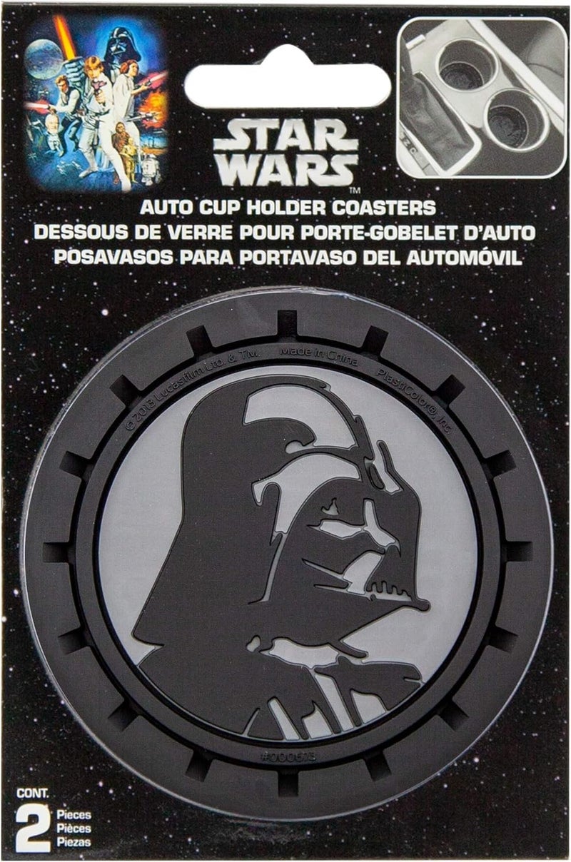Plasticolor 000673R01 Star Wars Darth Vader Auto Car Truck SUV Cup Holder Coaster 2-Pack - Image 4