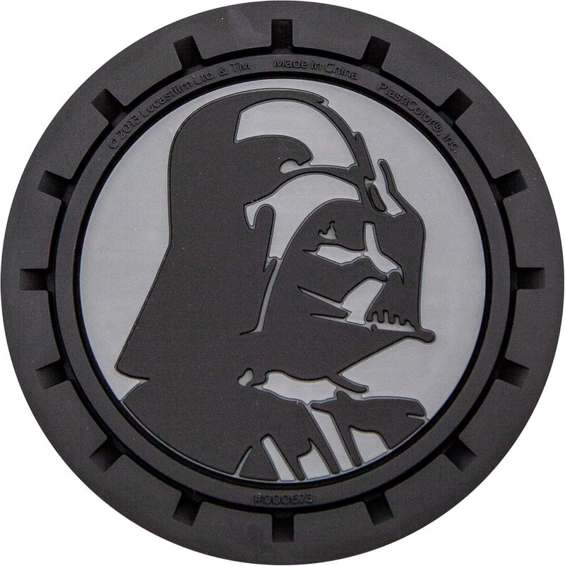 Plasticolor 000673R01 Star Wars Darth Vader Auto Car Truck SUV Cup Holder Coaster 2-Pack - Image 2