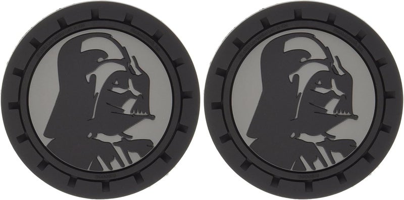 Plasticolor 000673R01 Star Wars Darth Vader Auto Car Truck SUV Cup Holder Coaster 2-Pack - Image 1