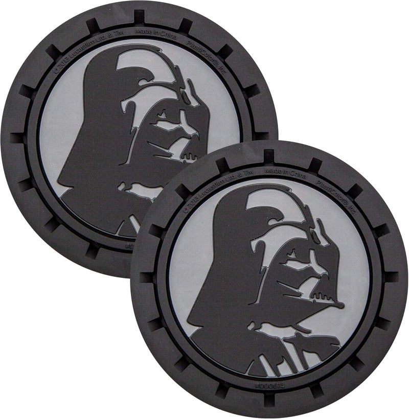 Plasticolor 000673R01 Star Wars Darth Vader Auto Car Truck SUV Cup Holder Coaster 2-Pack - Image 3