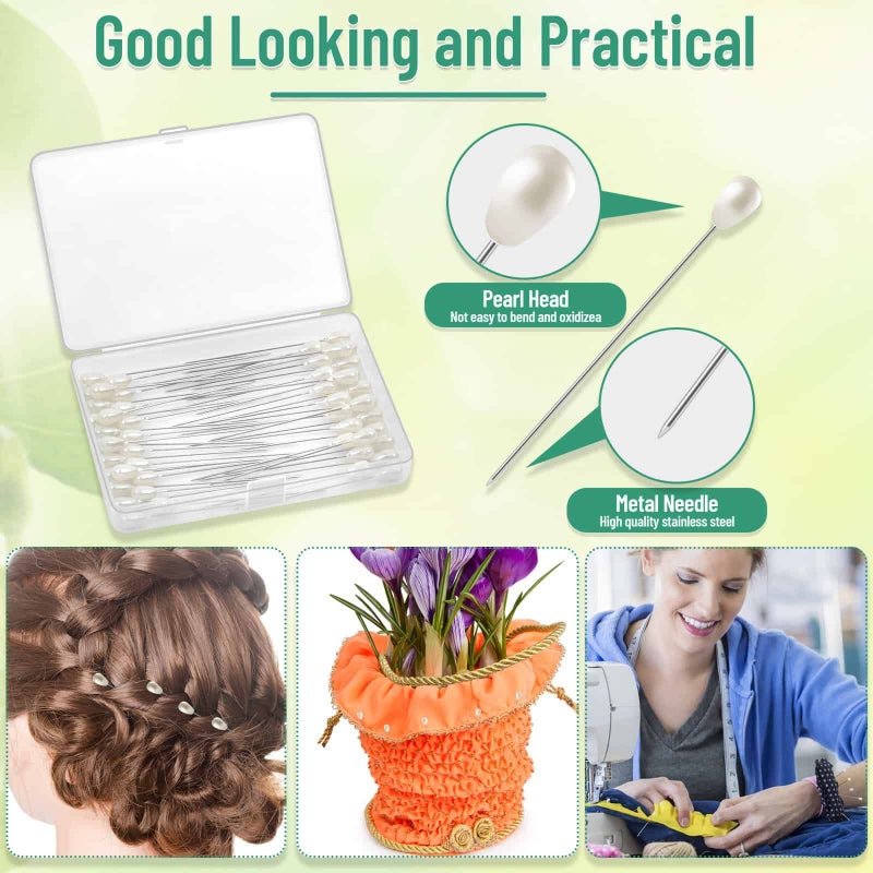 PAXCOO Floral Tape and Wire, Florist Tape and Flower Wire Arrangement Kit with White Ribbon, Boutonniere Pin, Cutter for Bouquets, Crafts, Wreath Making (Dark Green) - Image 5