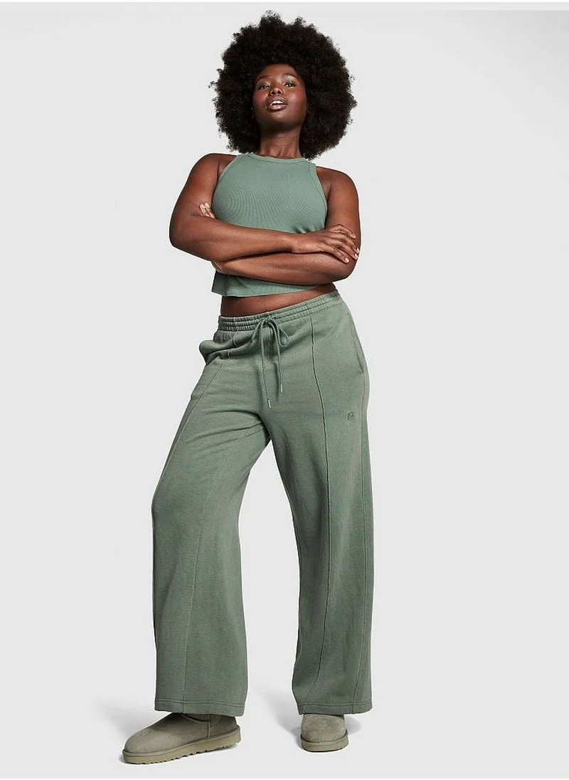 PINK Ivy Fleece Wide-Leg Sweatpants