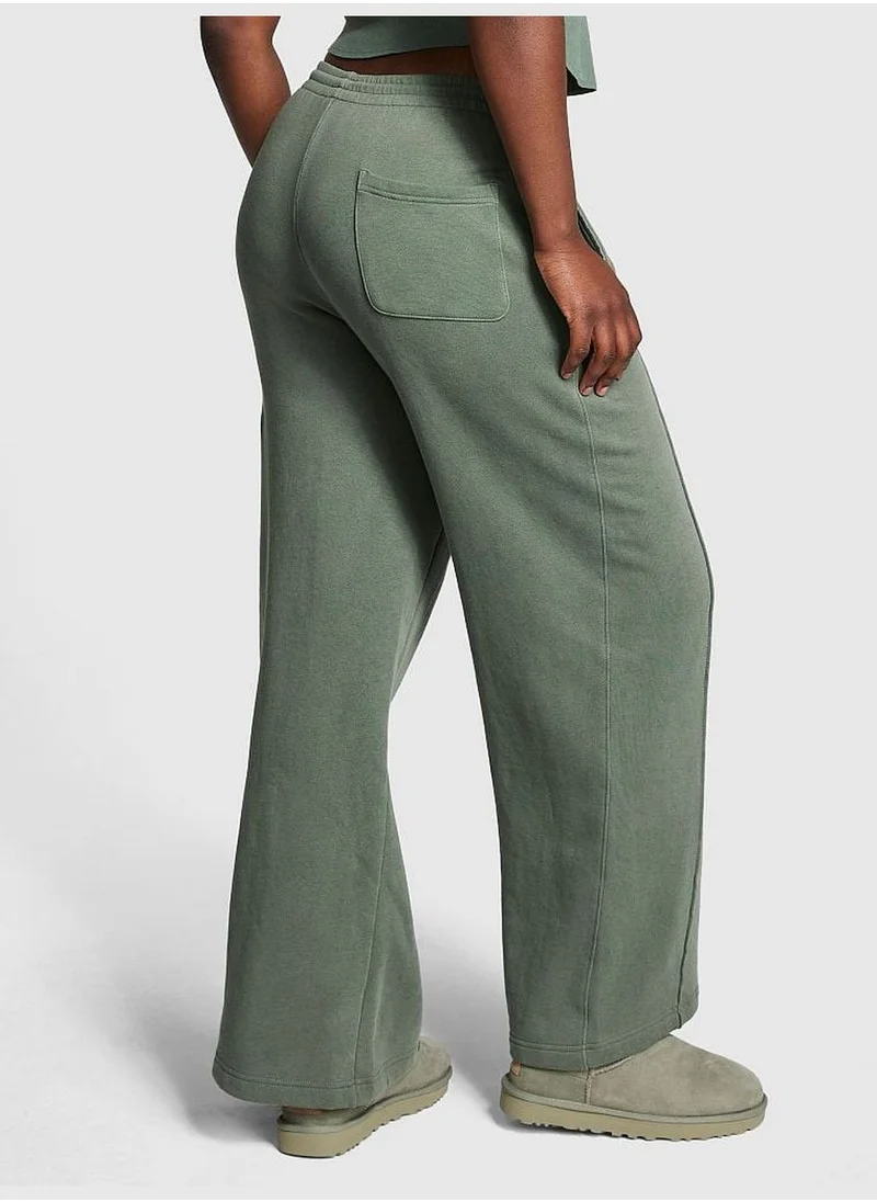 PINK Ivy Fleece Wide-Leg Sweatpants