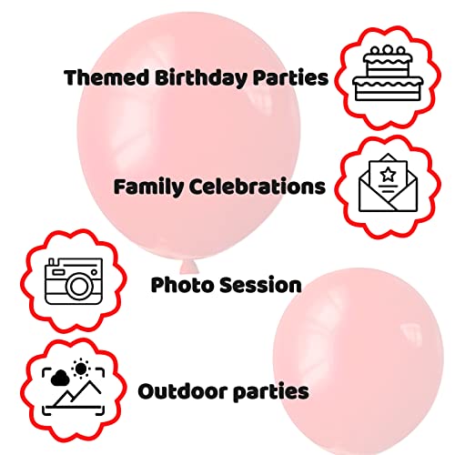 KUULBELA Red Balloon 110pcs, Red Latex Balloons12 inch for Birthday Valentine's Day Wedding(with 2 Ribbons). - Image 3