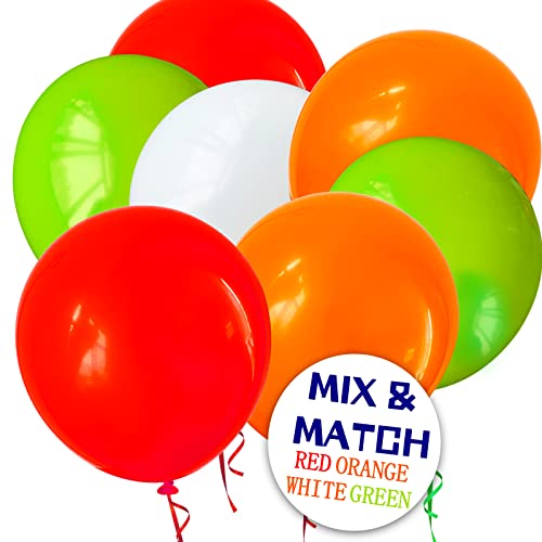 KUULBELA Red Balloon 110pcs, Red Latex Balloons12 inch for Birthday Valentine's Day Wedding(with 2 Ribbons). - Image 5