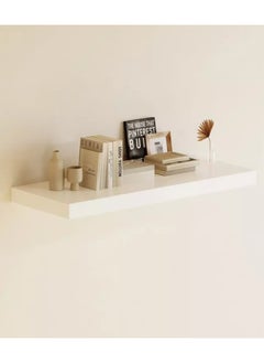 Home Ezz Floating wall shelf white 80 x 25 x 3.8 cm  - Image 1
