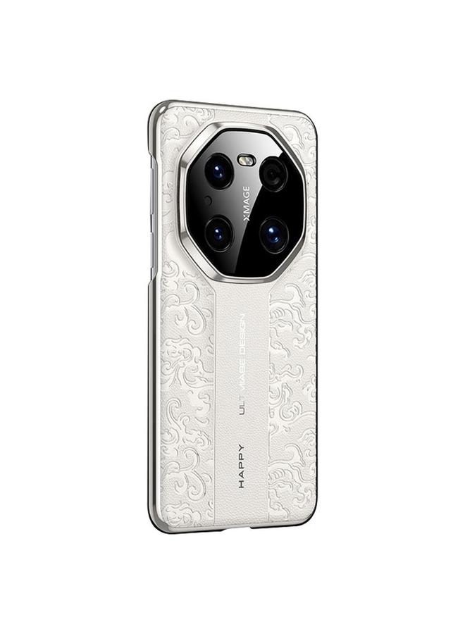 S-TOP Case For Huawei Mate 40 Pro Cloud Dragon Pattern Plain Leather PC Phone Case - Image 1