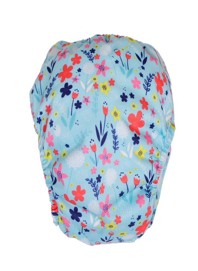 Deedry Baby Cloth Diapers Washable & Reusable Diapers with Adjustable Snap Buttons 3 Months- 3 Years 1 Red & 1 Print Diaper + 2 Inserts/Pads - Image 2