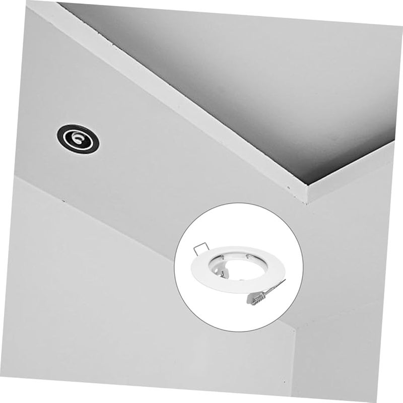 White Metal Baffle Trim Ring Frame For Recessed Light Cover Accessories - Image 5