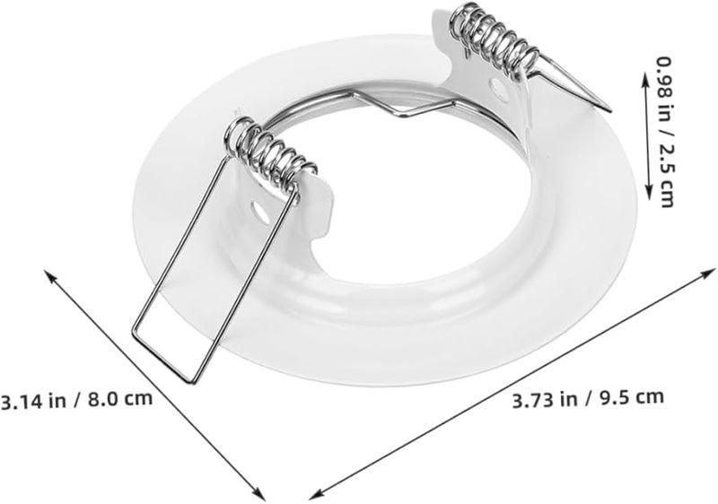 White Metal Baffle Trim Ring Frame For Recessed Light Cover Accessories - Image 3