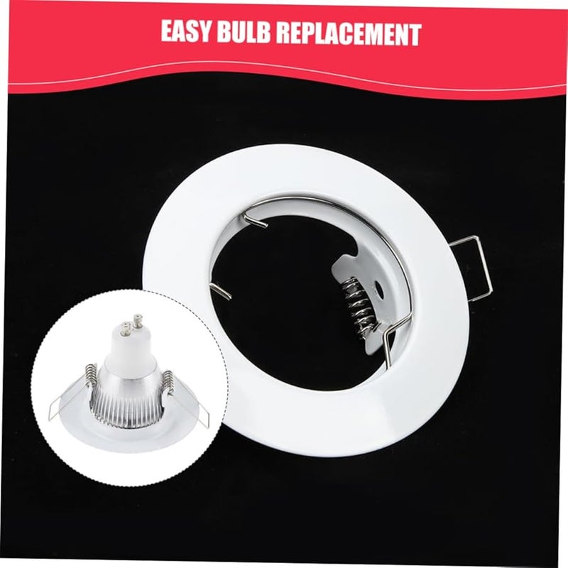White Metal Baffle Trim Ring Frame For Recessed Light Cover Accessories - Image 4