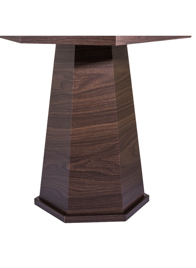evistar High Quality Turkish Wood Ribbed Side Table For Living room, Outdoor, Bedroom - Image 3
