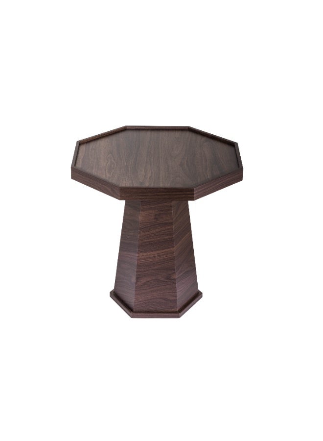 evistar High Quality Turkish Wood Ribbed Side Table For Living room, Outdoor, Bedroom - Image 1
