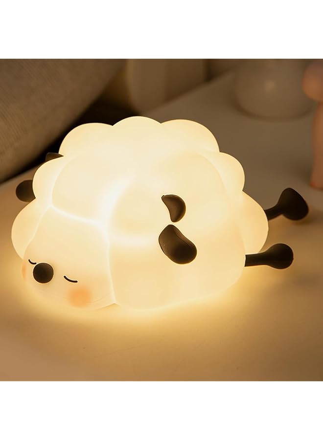 The Bros Rechargeable LED Night Light for Kids, 3-Level Dimmable Nursery Night light, Food Grade Silicone Squishy Lamp Perfect Bedside Touch Lamp with 30 Min Timer,Home Bedroom Table Decor - Image 1