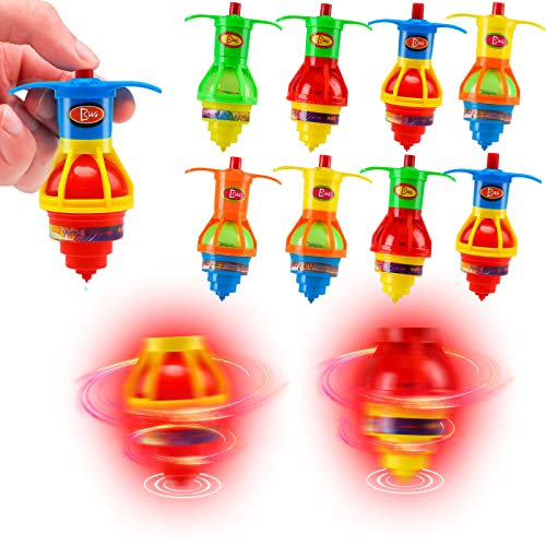 Starhig 20PCS Starhig Light Up Spinning Tops LED Light Up Flashing Spinning TopsGyroscope Novelty Bulk Toys Party Favors - Image 1
