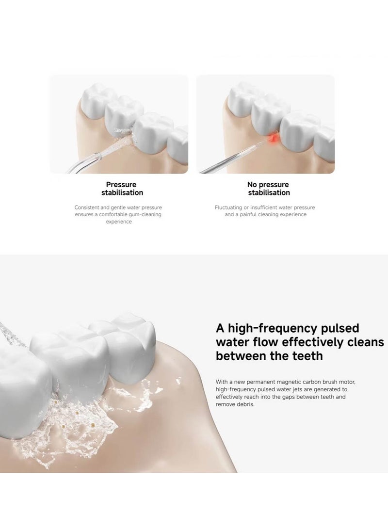 Xiaomi MIJIA Electric Water Flosser 2, Oral Hygiene, High-Frequency Pulsing Technology, IPX7 Waterproof, 3 Modes, 200mL Tank, Electric, 90-Day Battery Life, MEO705 - Image 3