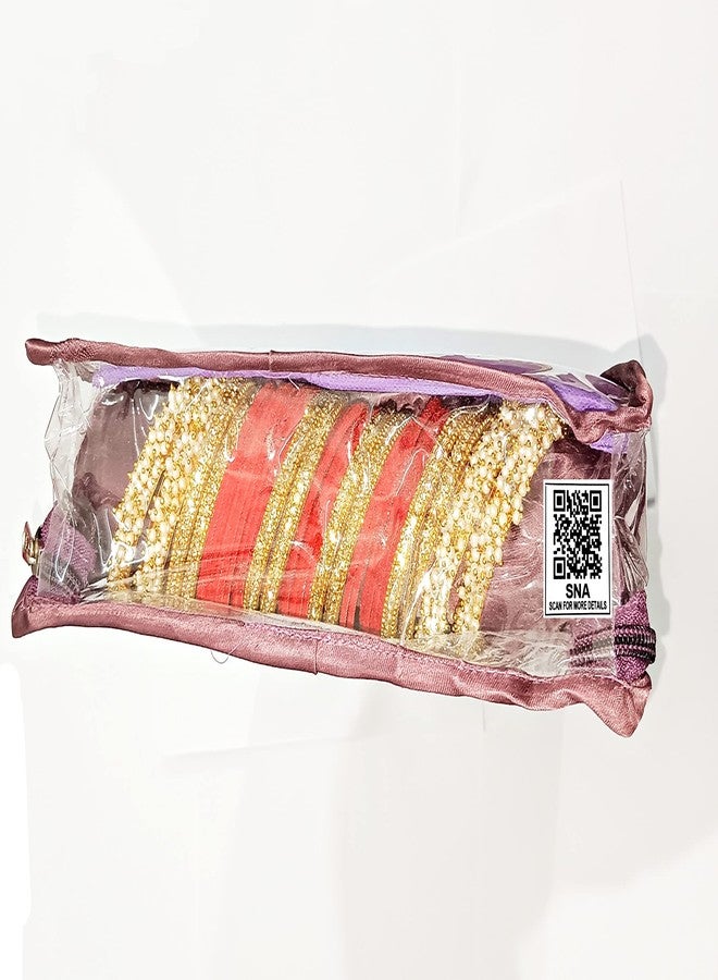 SNA علبة مجوهرات SNA بستة أساور (بنفسجي) علبة مجوهرات علبة مجوهرات (بنفسجي) - Image 4