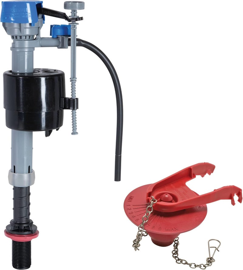 Fluidmaster K-400H-039 High Performance Toilet Fill Valve with 2-Inch Adjustable Toilet Flapper Kit - Image 1