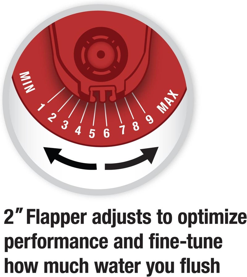 Fluidmaster K-400H-039 High Performance Toilet Fill Valve with 2-Inch Adjustable Toilet Flapper Kit - Image 3