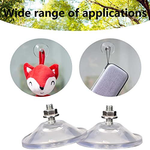 AccEncyc 6 Pcs Strong Thickened Sucker Suction Cup Clear PVC Sucker Pads with M6 x 14 Thread Screw Extra Strong Adhesive Glass Suction Holder - Image 5