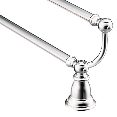 Moen YB5422CH Kingsley 24-Inch Bathroom Double -Towel Bar, Chrome - Image 1