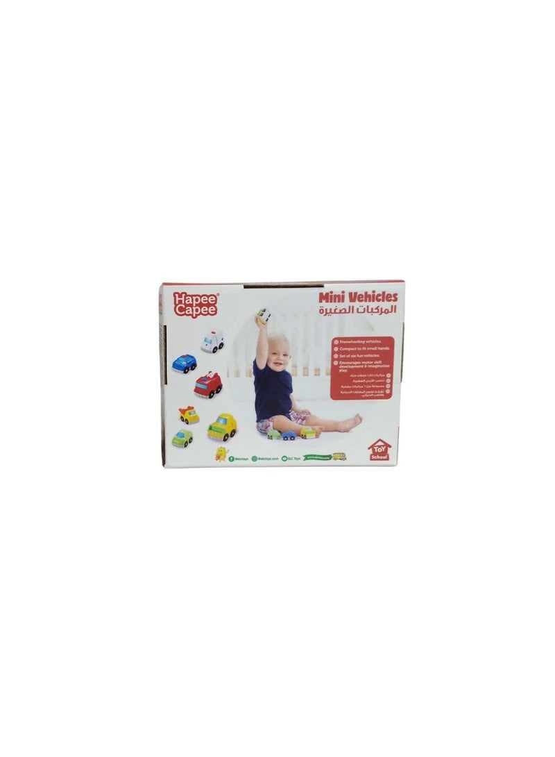 Hapee Capee Mini Vehicles, First Motor Toys for Babies, Freewheeling Vehicles, Compact to fit in small hands, Best gift toys for 6+ months. - Image 2