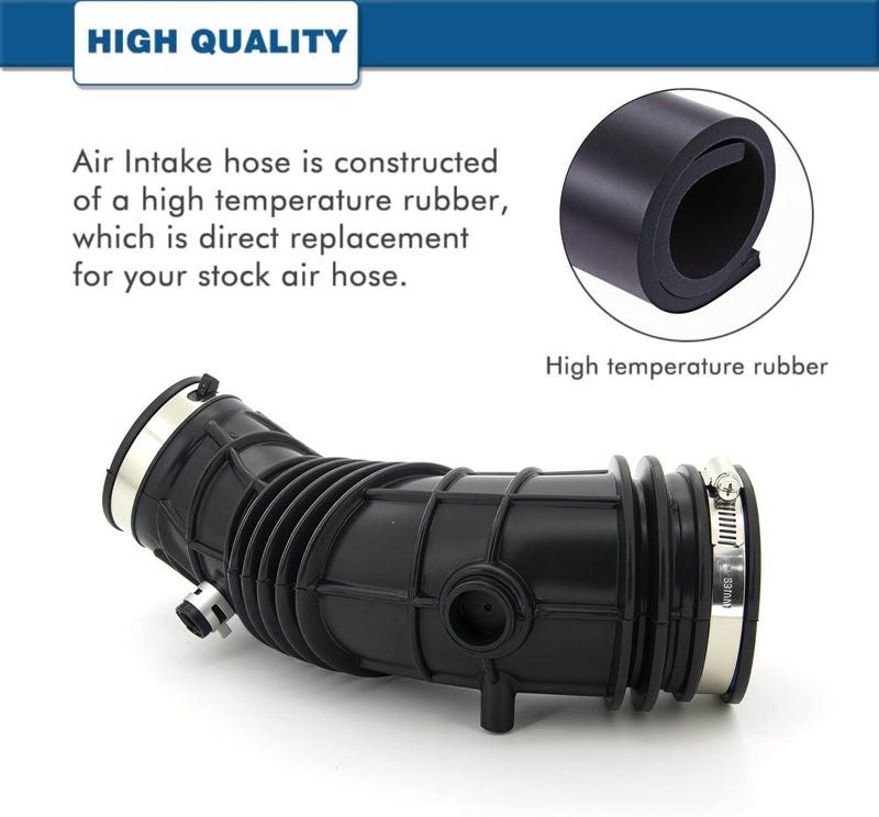 A ABIGAIL Air Intake Hose Compatible with 2008-2012 Honda Accord 2.4L EX EX-L LX LX-S Submodel 2012-2015 Honda Crosstour 2.4L - Intake Filter Tube Replaces # 17228R42A00 696-053 - Air Intake Duct Tube Boot - Image 4