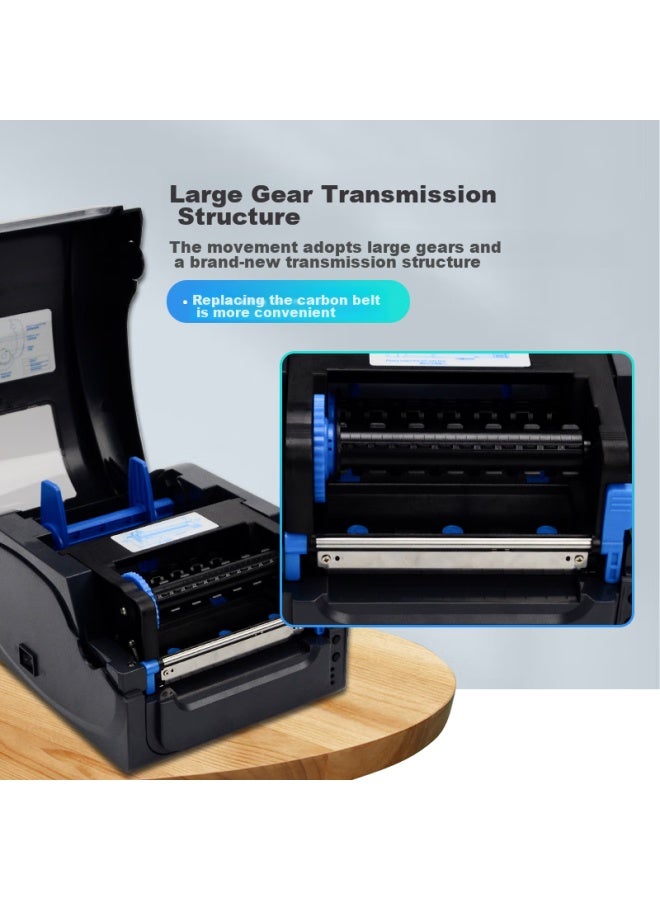 Gprinter Carbon Ribbon Label Printer Gp-1134t Computer Version With Serial/parallel Port, Thermal/thermal Transfer Barcode Printer For elry, Water Marking, Warehouse And Logistics - Image 3