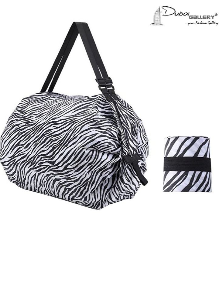 DubaiGallery Portable Foldable Shopping Bag Fashionable Beautiful Sports Shoulder Bag Large Capacity Waterproof Storage Bag  - Image 1