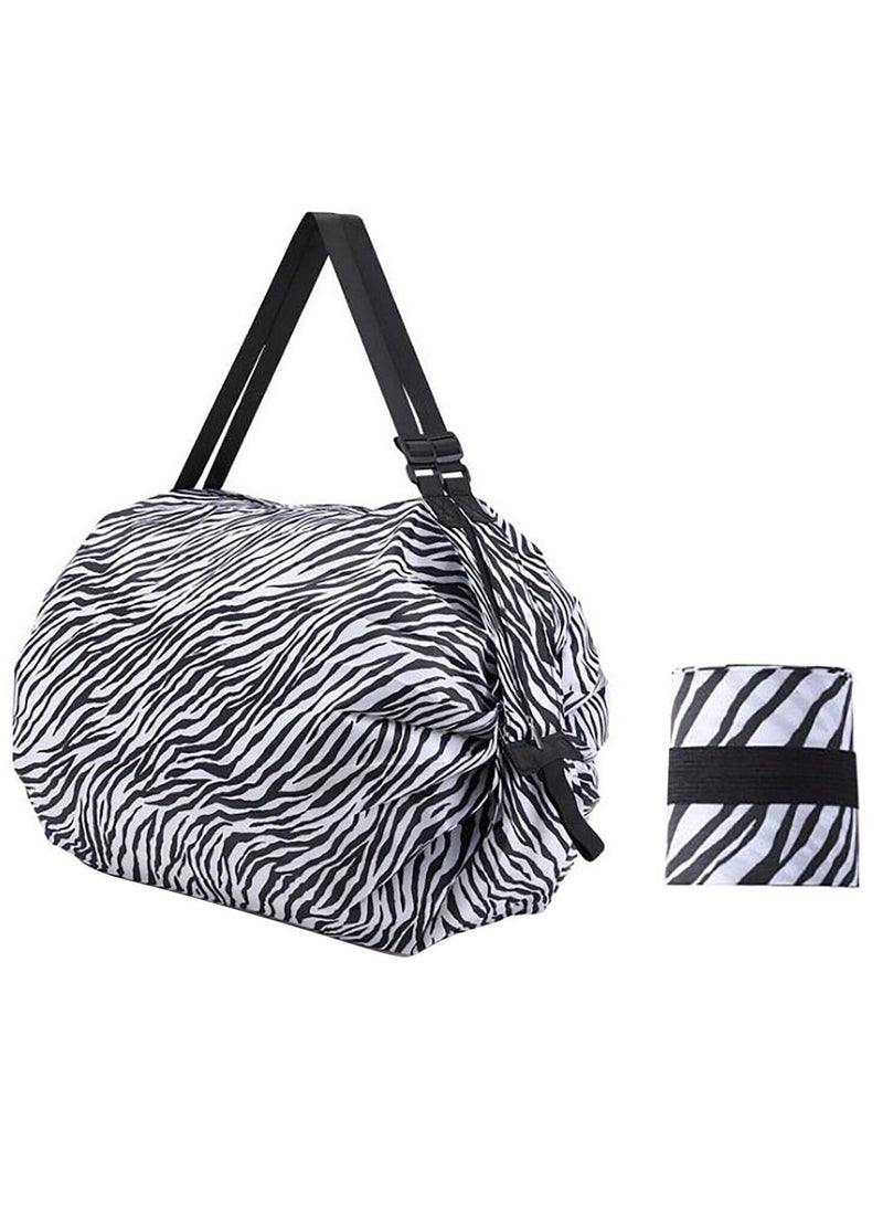 DubaiGallery Portable Foldable Shopping Bag Fashionable Beautiful Sports Shoulder Bag Large Capacity Waterproof Storage Bag  - Image 3