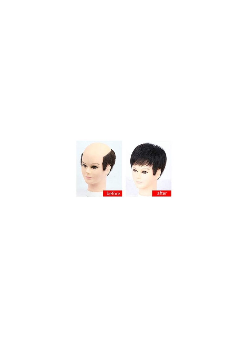 Estelle Men's Wigs 100% Real Human Hair Topper Toupee Clip Hairpiece for men Monofilament Hair Topper Natural Hairline Hairpiece Natural Looking - Image 4