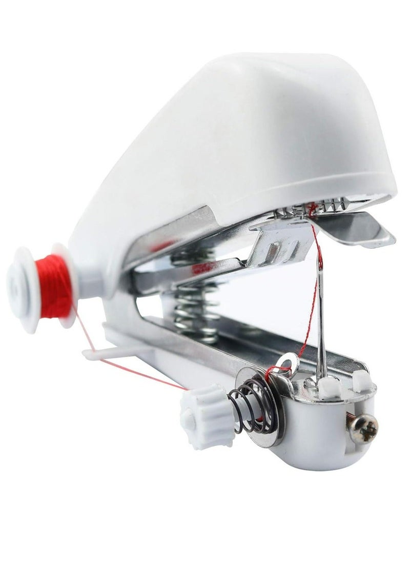 Portable Manual Sewing Machine Set,Compact Handheld Mini Sewing Machine - Portable, No-Power Needed, Pocket-Sized For On-The-Go Repairs, Hand Sewing Machine for Clothing, Silk, Hem, Curtain, Fabric - Image 3