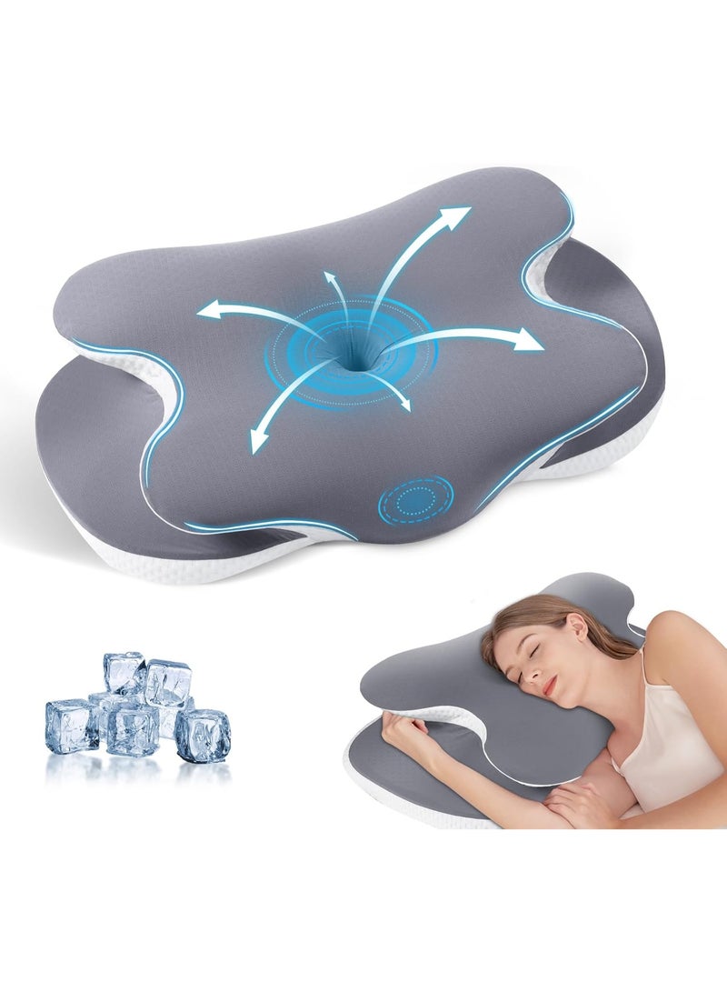 Ergonomic Butterfly Memory Foam Pillow for Neck & Shoulder Support – Orthopedic Cervical Pillow for Pain Relief & Better Sleep - Image 1