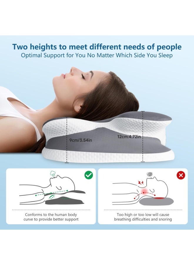 Ergonomic Butterfly Memory Foam Pillow for Neck & Shoulder Support – Orthopedic Cervical Pillow for Pain Relief & Better Sleep - Image 3