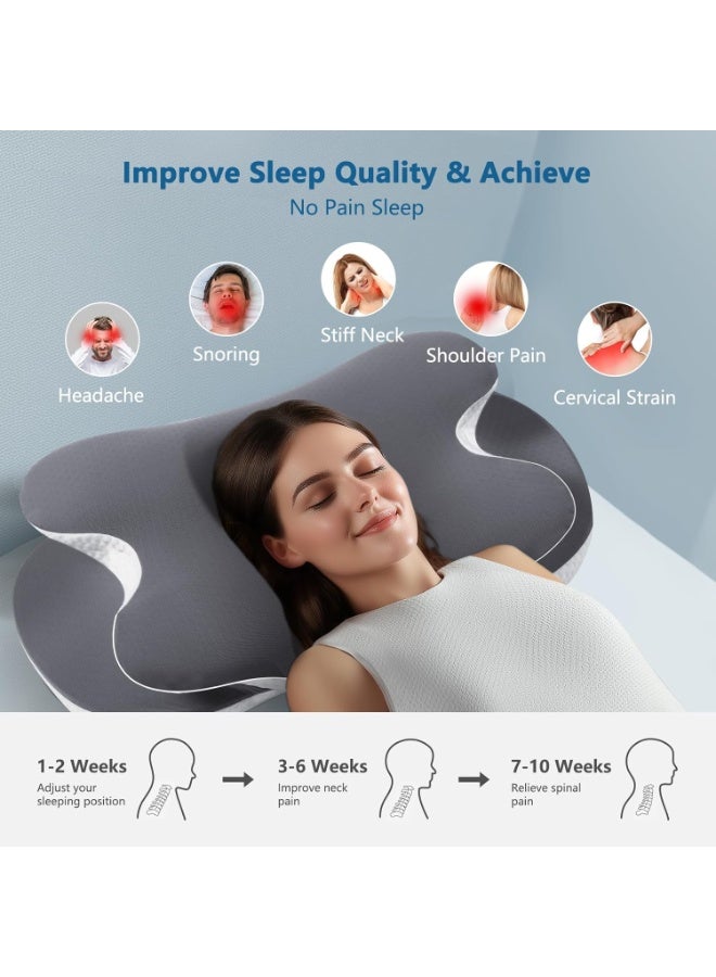 Ergonomic Butterfly Memory Foam Pillow for Neck & Shoulder Support – Orthopedic Cervical Pillow for Pain Relief & Better Sleep - Image 5