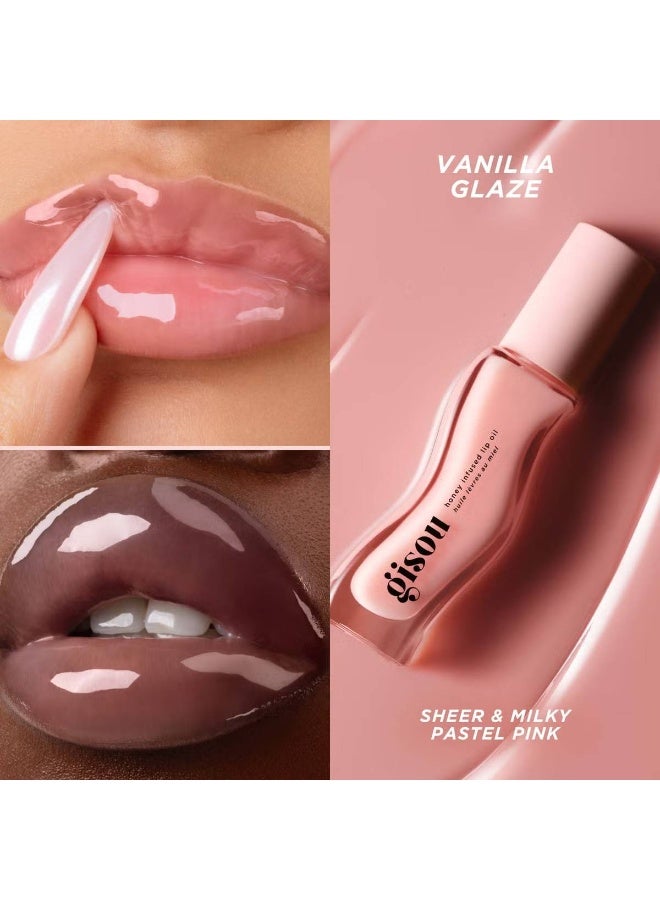 Gisou Honey Infused Lip Oil, 8ml-Vanilla Glaze - Image 3