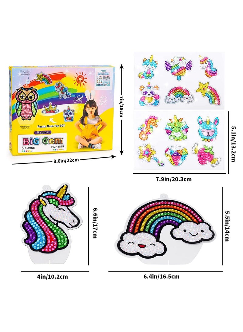 SYOSI Unicorn Gifts for Girls Diamond Painting Stickers Diamond Painting Pictures Children Toy Gifts Girls - Image 4