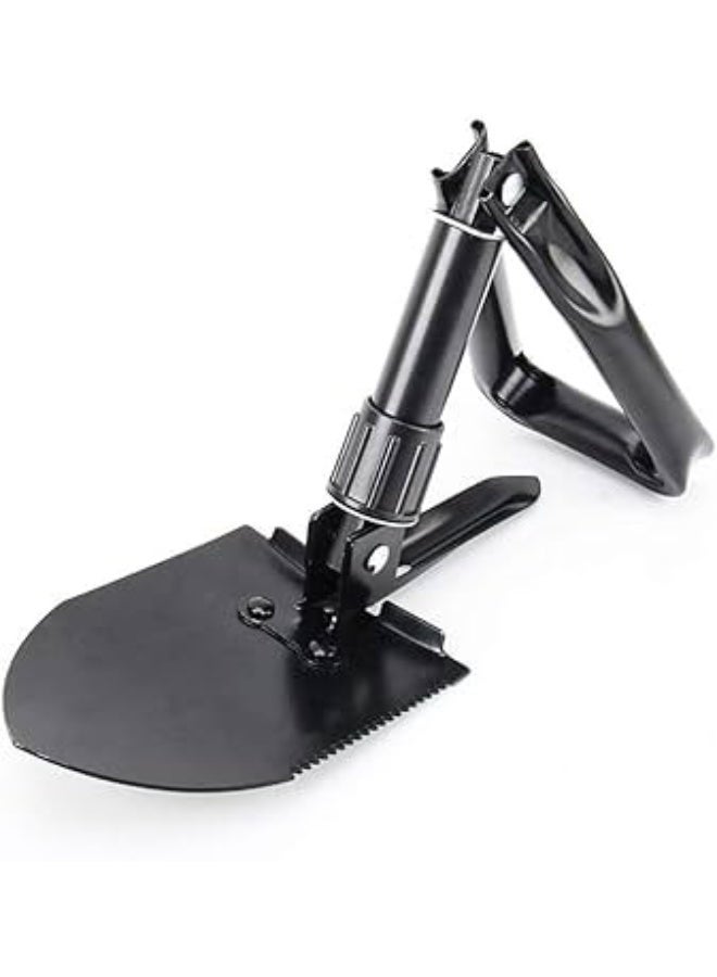 Multi-Functional Folding Military Shovel & Pickaxe – Portable Tactical Entrenching Tool with Serrated Edge for Camping, Gardening, Hiking, and Emergency - Image 2