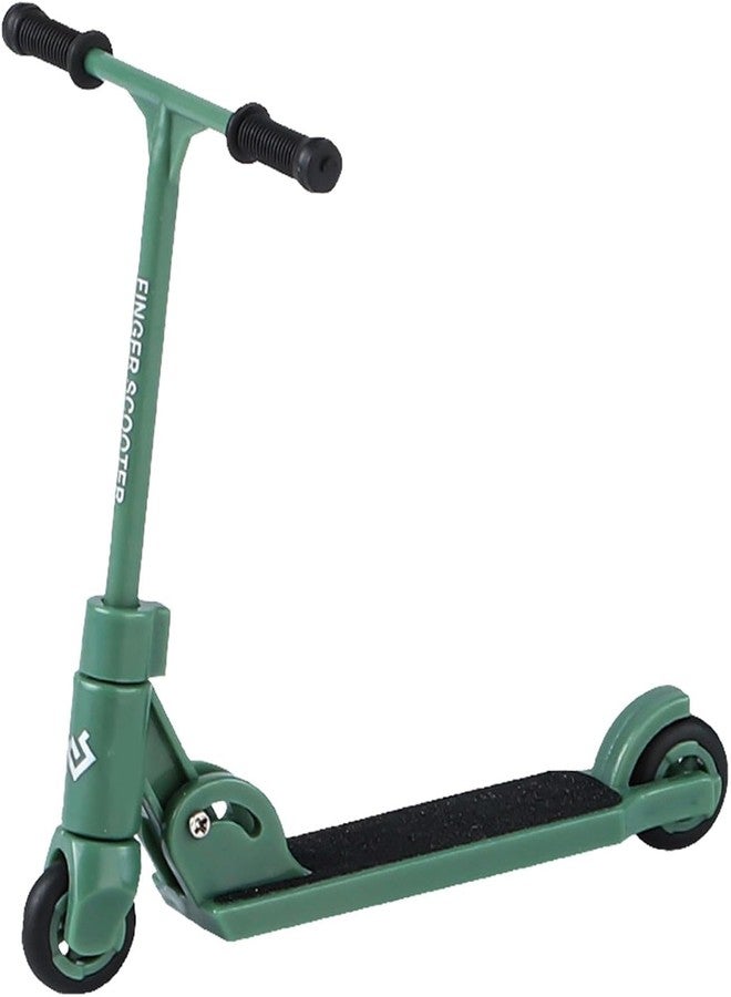 Jizlan Finger Scooter - 2-Wheeled Scooter - Foldable Finger Scooter BMX with Brake | Finger Board Accessories for Teen | Educational Finger Toys | Non-Slip Fun Finger Skateboards (Green) - Image 1