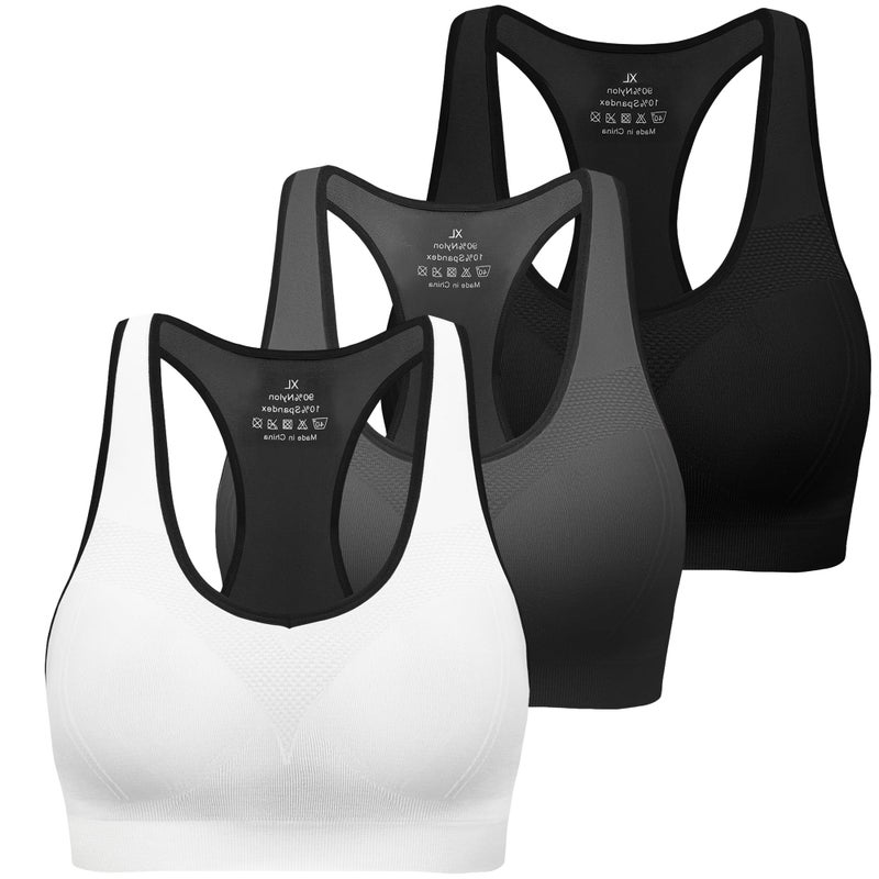 MIRITY Women Racerback Sports Bras - High Impact Workout Gym Activewear Bra - Image 1