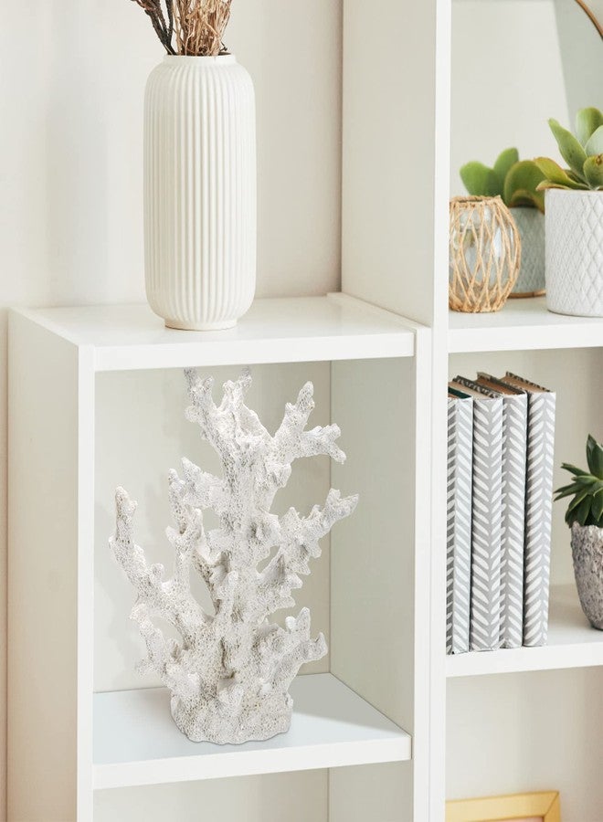 TOPZEA Artificial Coral Ornament, Resin Faux White Coral Reef Aquarium Decor Decorative Sea Stony Corals Realistic Underwater Aquatic Plant for Fish Tank Decoration, Bathroom, Living Room - Image 4