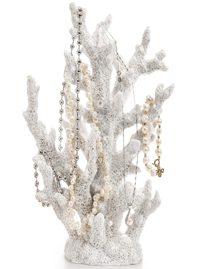 TOPZEA Artificial Coral Ornament, Resin Faux White Coral Reef Aquarium Decor Decorative Sea Stony Corals Realistic Underwater Aquatic Plant for Fish Tank Decoration, Bathroom, Living Room - Image 3