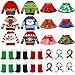 Hollowfly 24 Pcs Christmas Doll Accessories Clothes Christmas Doill Costume Mini Outfit Include Knitted Sweater Skirt Scarf Snow Boots for Xmas Decor Cute - Image 2