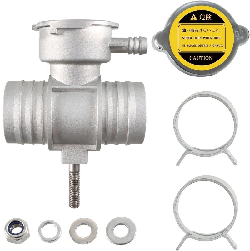 KPALAG Aluminium Engine Coolant Filler Neck with Cap Compatible with Dodge Avenger Caliber Durango Dakota Chrysler 200 Sebring Jeep Compass Patriot Replace# 52028810AL 52029195AK 55116901AA - Image 1