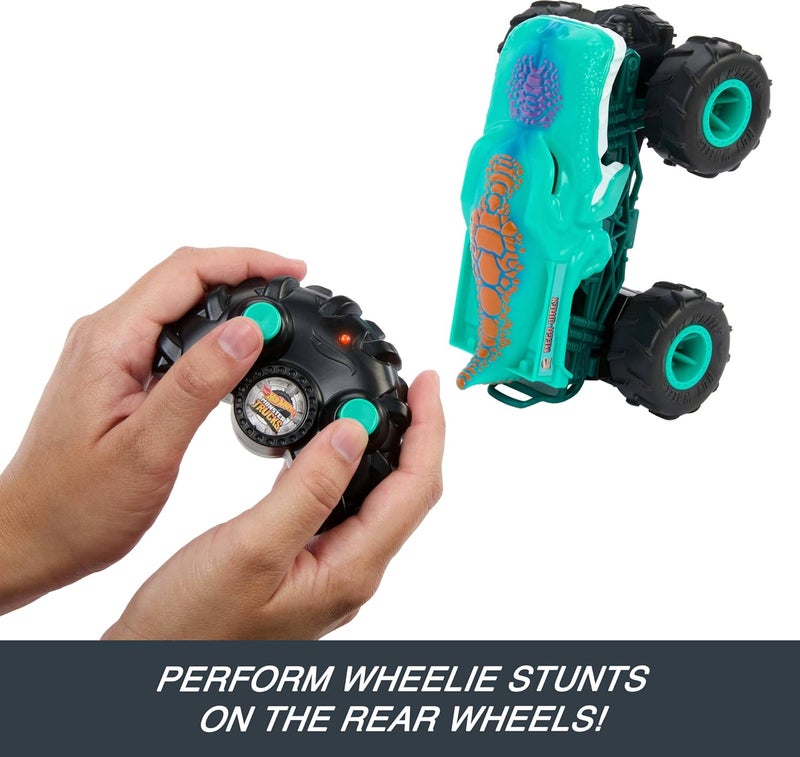 Hot Wheels Monster Trucks Mega-Wrex Battery-Powered RC Truck with All-Terrain Tires - Image 5