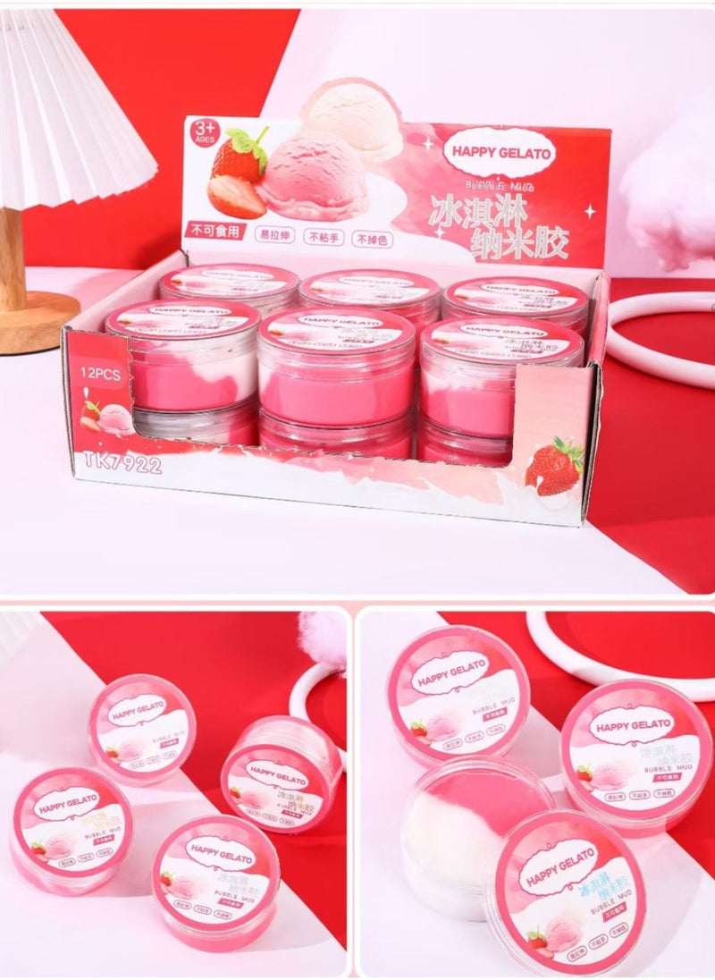 Nano Jelly Slime with Ice Cream Flavor. Attractive colors inspired by ice cream flavors. Individual packs are easy to use and store. Suitable for play and entertainment. The product comes in multiple colors. 
