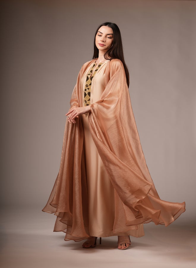 MAISON ARABELLE Embroidered Chiffon Dress  - Image 2